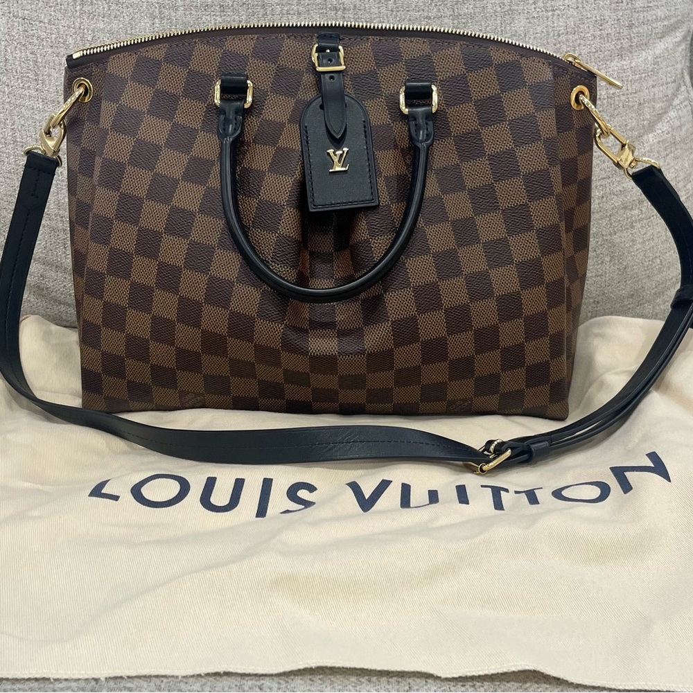 Louis Vuitton Odéon Tote MM-Damier Ebene-Like New Condition